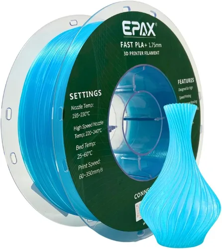 Vista 32 de EPAX High Speed PLA+ Filamento para Impresora 3D, Filamento de Impresión 3D de PLA Rápido, 1.75mm, Precisión Dimensional +/- 0.03 mm, Carrete de 1KG