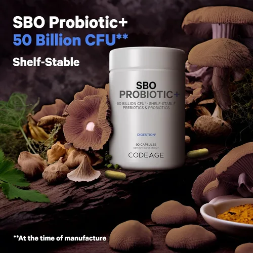 Vista 7 de Codeage Daily ADK - Paquete de vitaminas y probióticos – Palmitato de retinilo de vitamina A, colecalciferol de vitamina D3, vitamina K, 50 mil