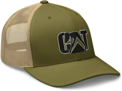 Vista 6 de Retro Divertido Sexy Gato Chica Oruga Mujer Camuflaje Con Puños Gorra Trucker
