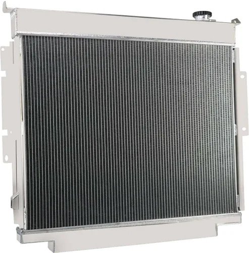 Vista 6 de Radiador de aluminio de 4 filas compatible con Ford F59 F250 F350 6.9L 7.3L V8 Diesel 1983-1996