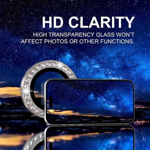 Vista 431 de Choiche Compatible para iPhone 16 Pro/iPhone 16 Pro Max Protector de Lente de Cámara, Vidrio Templado 9H Protector de Pantalla de Cubierta de Cámara