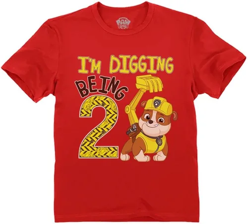 Vista 10 de Tstars Paw Patrol Rubble Digging Being 2 - Camiseta para niño de 2º Rubble Digging 2 / Azul marino jaspeado