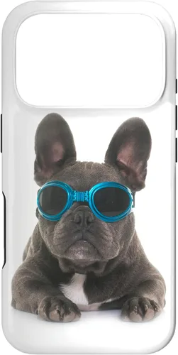 Vista 30 de Funda divertida para iPhone 17 con diseño de perro francés Bulldog Francés