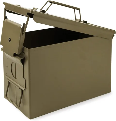 Vista 16 de GUGULUZA Lata de Municiones Metálica 30/50 Cal, Estuche de Almacenamiento de Balas con Cerradura, Contenedores Herméticos y a Prueba de Agua