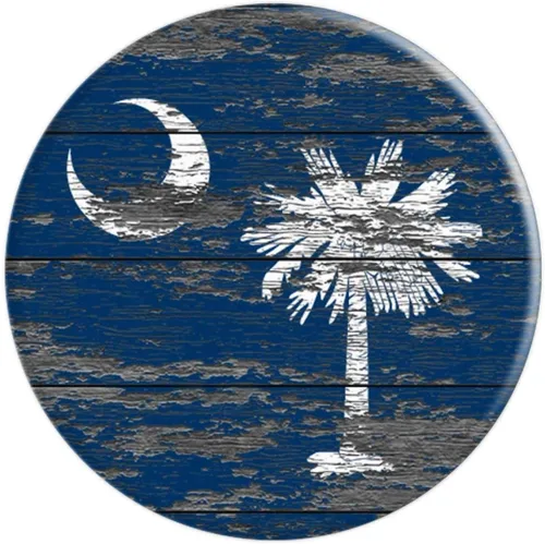 Vista 3 de Bandera de Carolina del Sur de madera climatizada – PopSockets agarre y soporte para teléfonos y tabletas