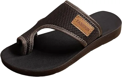 Vista 8 de Sandalias ortopédicas para mujer con soporte de arco, sandalias planas de verano para playa, sandalias cómodas para fascitis plantar