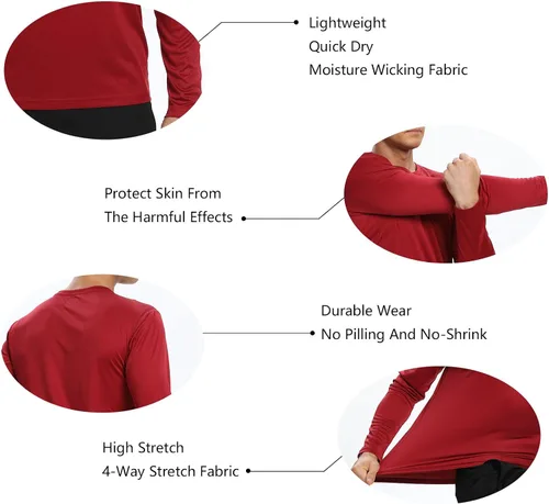 Vista 5 de Camisetas para hombre, 5 paquetes de camisetas de manga corta de secado rápido, camisetas ligeras de entrenamiento para gimnasio, atletismo, correr