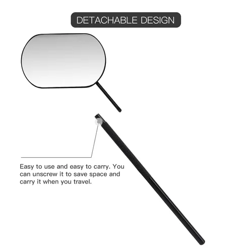 Vista 3 de Espejo para pestañas Pretty memory, espejo grande para pestañas de 2.2 pulgadas para extensiones de pestañas, suministros para extensiones