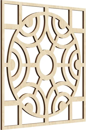 Vista 40 de Walton Paneles de pared decorativos de madera con calado, pequeños, 11 3/8 pulgadas de ancho x 11 3/8 pulgadas de alto x 1/4 pulgadas de alto, nogal
