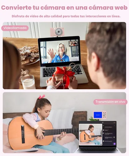 Vista 8 de WONNIE Cámara digital de 56 MP, FHD 1080P para apuntar y disparar con tarjeta SD de 32 GB, 2 baterías y cordón, ideal para niños y adolescentes