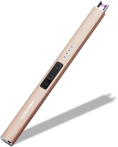 Vista 14 de ARECTECH - Encendedor eléctrico para velas con cable tipo C, regalo de cumpleaños para hombre, mujer, esposa, encendedores recargables de arco