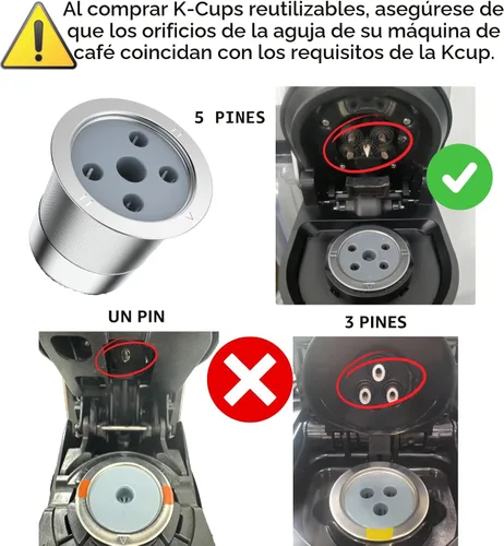 Vista 7 de Tazas K reutilizables para Ke K Supreme Tazas K recargables para Ke K Supreme Plus para cafetera (nuevo paquete de 1)