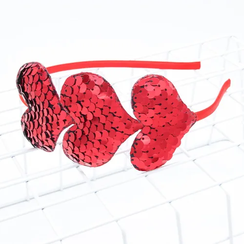 Vista 2 de 2 diademas de corazón para el día de San Valentín, diadema de amor, diadema de corazón rojo, bandas para el cabello para mujer, disfraz