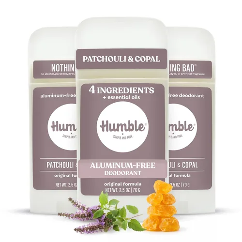 Vista 16 de Humble - Desodorante sin aluminio para mujeres y hombres, paquete variado, desodorante natural limpio y fresco en barra con aceites esenciales
