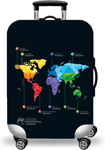 Vista 21 de WUJIAONIAO Funda para Equipaje de Viaje Funda para Maleta Equipaje Protector 18-32 Pulgadas, Moda