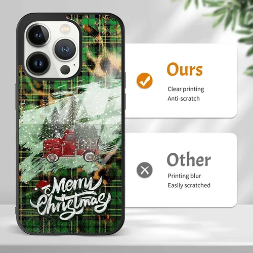 Vista 5 de Fundas de teléfono navideñas para niños, cubierta de silicona personalizada para iPhone 11, 12, 13, 14, 15, 16, 17 Pro Max Plus Mini X 7 8 SE