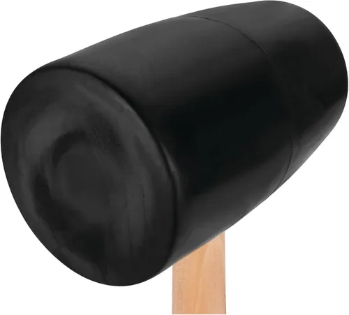 Vista 4 de Performance Tool Mazo de cabeza de goma dura 1466 con mango ergonómico de madera para carpintería, construcción y proyectos de bricolaje