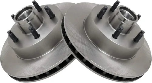 Vista 6 de TRQ Kit de pastillas de freno delantero y rotor, kit químico de freno, pastillas de freno de cerámica compatible con Ford Ranger Mazda B2300