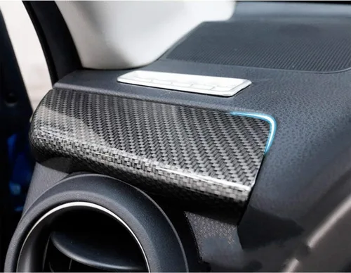 Vista 6 de x xotic tech 2 unids ABS fibra de carbono tablero consola panel cubierta Trim decoración para Toyota RAV4 2016-2018