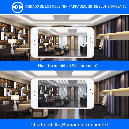 Vista 6 de Bombillas Energetic Light Equivalentes a 60 Vatios, Bombillas LED de Luz Diurna A19, 15000 Horas Base E26, Bombilla de 8W 800LM 5000K, Certificado