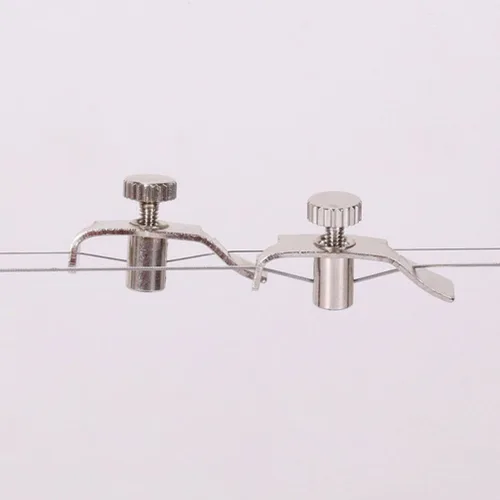 Vista 5 de 6 Uds Erhu Fine-Tuning Strings Erhu String Tuning Tool Violin String Adjuster Erhu Fine Tuner Plata Acero Inoxidable