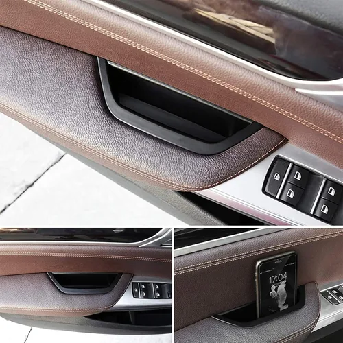 Vista 4 de Tirador interior de la manija de la puerta para BMW F25 F26, cubierta de la caja del reposabrazos de la puerta del lado del conductor para BMW X3 X4
