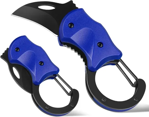 Vista 11 de FUNBRO Cuchillo de bolsillo pequeño, cortador de caja fría con hoja afilada de 1.34 pulgadas 1 paquete ámbar