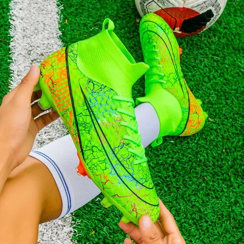 Vista 5 de Zapatos de fútbol para hombre y mujer, zapatos de fútbol para interiores, zapatos de fútbol para exteriores, zapatos de fútbol para niños, tacos