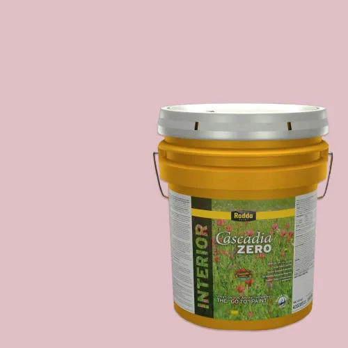 Vista 85 de Rodda Paint CASCADIA ZERO - Pintura plana e imprimación para interiores en uno, cuarto de galón, rosa Mullen