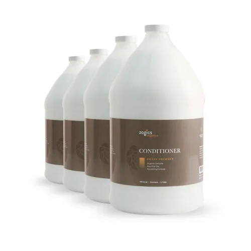 Vista 5 de Zogics Acondicionador orgánico para el cabello, acondicionador profundo hidratante con ingredientes naturales como miel en polvo, aloe vera