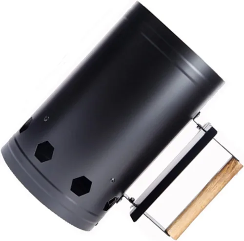 Vista 8 de Arrancador de chimenea de acero inoxidable para cocinar al aire libre