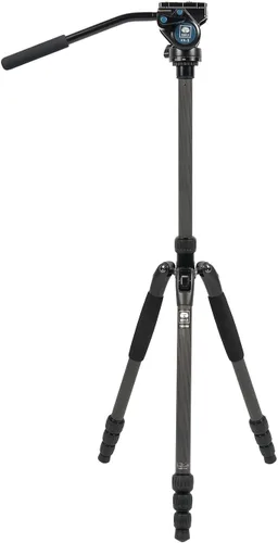 Vista 8 de SIRUI Trípode de aluminio de la serie T04S con cabezal de vídeo fluido compacto VA-5 (T-004SK+VA-5)