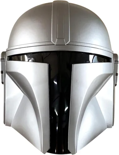 Vista 6 de Rulercosplay Máscara de Halloween de Mandalorian Casco Cosplay Máscara - Dos Versiones