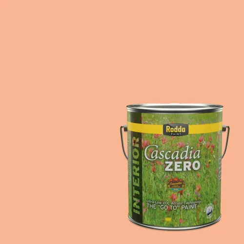 Vista 281 de Rodda Paint CASCADIA ZERO - Pintura plana e imprimación para interiores en uno, cuarto de galón, crema de ballet