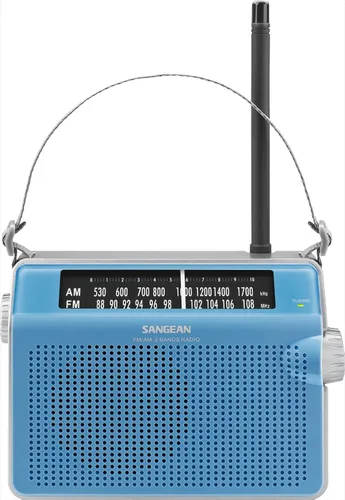 Vista 2 de Sangean PR-D6BU AM/FM Compact Analógica Portátil Radio, Azul
