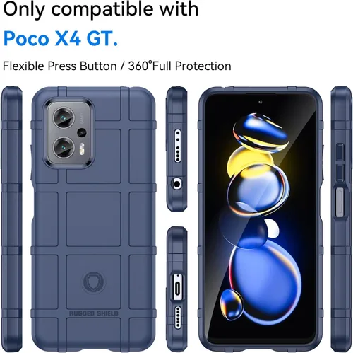 Vista 2 de Funda delgada para Xiaomi Poco X4 GT, funda para Redmi Note 11T Pro 5G, resistente funda protectora con cubierta de grado militar a prueba de golpes