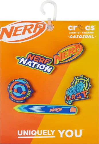 Vista 2 de Crocs Jibbitz x Hasbro - Paquete de 5 dijes Nerf para zapatos