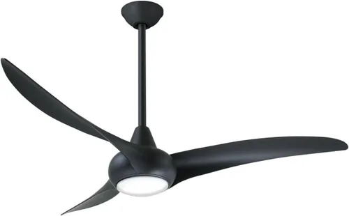 Vista 2 de Minka Aire F844-CL Ventilador de techo Light Wave LED de 52 pulgadas con luz y control remoto, carbón