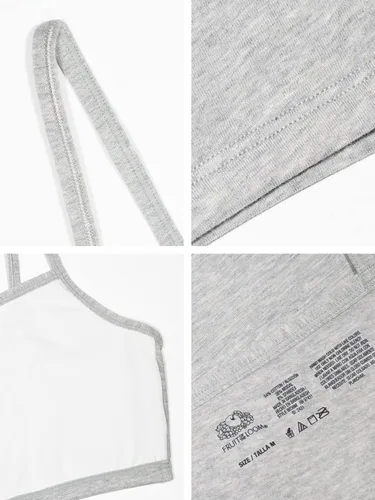 Vista 5 de Fruit of the Loom 2-Pack, front-close espalda cruzada Sport Bras