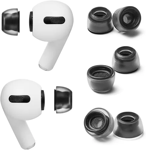 Vista 9 de AZLA Crystal AirPods Pro - Reemplazo de punta de oído, puntas de silicona LSR prémium