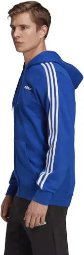 Vista 3 de adidas Forro polar Essentials con 3 rayas con cremallera completa para hombre