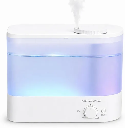 Vista 8 de Humidificador Ultrasónico de Vapor Frío MegaWise SK7620 - Capacidad de 1.5L, Operación Silenciosa, Salida de Vapor Ajustable, Apagado Automático
