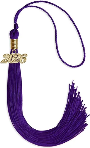 Vista 53 de Endea Graduation - Borla de un solo color con fecha dorada (Oro Antiguo, 2020)