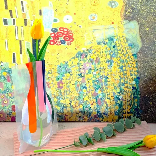 Vista 9 de BLOFLO - Florero plegable, florero plegable, florero expandible, jarrones de flores de plástico, jarrones extraíbles para centros de mesa