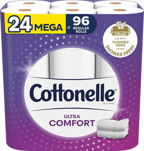Vista 9 de Cottonelle Ultra ComfortCare Big Roll Toilet Paper, Bath Tissue, 12 Toilet Paper Rolls