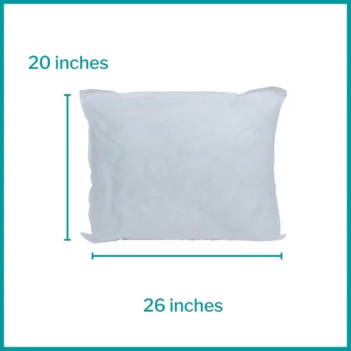 Vista 4 de McKesson Almohada de cama desechable [1 unidad] uso para un solo paciente, color blanco, 20 x 26 pulgadas