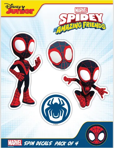 Vista 13 de Marvel Spidey and His Amazing Friends Calcomanías - Juego de 4 calcomanías de vinilo Ghost-Spider Gwen Stacy para automóvil, botella de agua