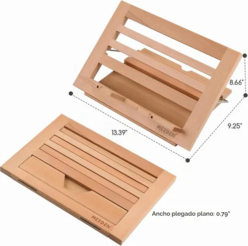 Vista 5 de MEEDEN Soporte para libros con clips de soporte de página: 13.39" x 9.25