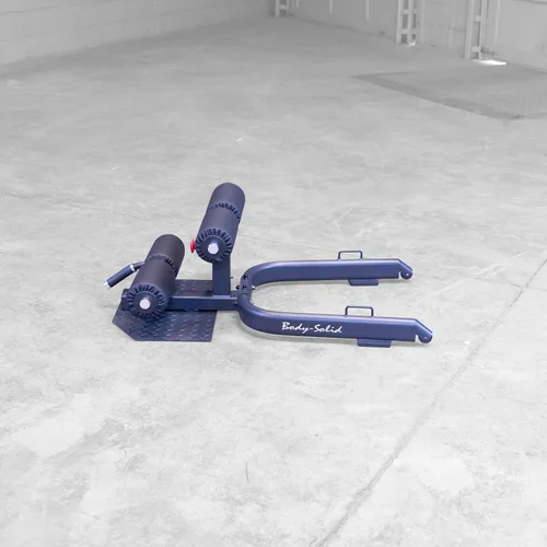 Vista 7 de Body-Solid GSS50 Banco ajustable para sentadillas para entrenamiento de gimnasio en casa, máquina de ejercicio de piernas, gris