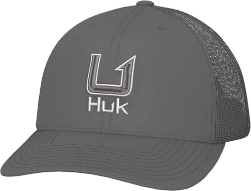 Vista 84 de HUK - Gorra de camionero de malla para hombre con cierre a presión Gorra de pesca antirreflectante